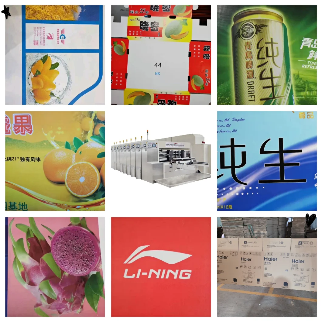 Коробка Flexo Flexography передачи вакуума ведущей кромки 5 цветов высококачественная Flexographic бумажная печатая прорезающ машину делать коробки вырезывания плашки