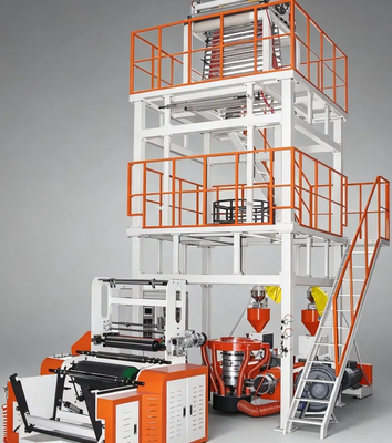 Монослойная экструзионная машина для выдувания пленки из пластика PE HDPE Extruder для выдувания пленки