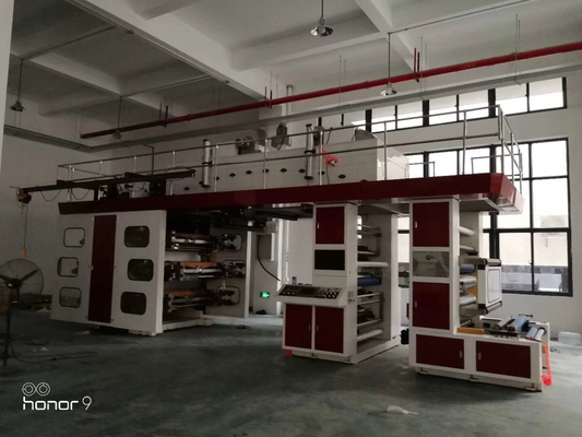 Мини печатная машина 15kw 6 ярлыка CI Flexo красит центральный барабанчик