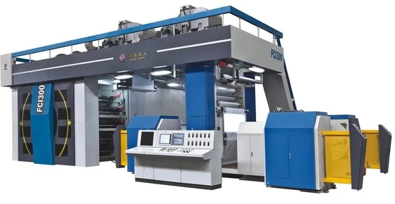 Не сплетенная печатная машина Flexo 4 цветов (центральный тип) 200m/Min барабанчика, 4 цвета печатной машины 8 Flexo цвета не сплетенных