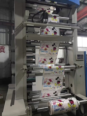 Высокоскоростной принтер Flexo для бумажной, полиэтиленовой пленки, Не-сплетенного принтера ширины печатания 600-2000mm Fabric# 8-Color Flexo