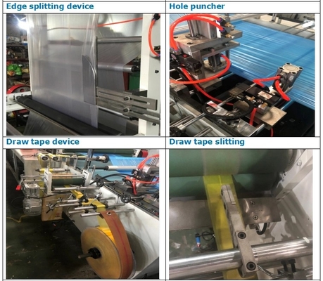 Высокоскоростная сумка HDPE LDPE делая машину с сумкой отброса Motor#Biodegradable инвертора пластиковой делая машину 380V 220V